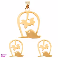 نیم ست طلا 18 عیار اسنو گلد کد 12011