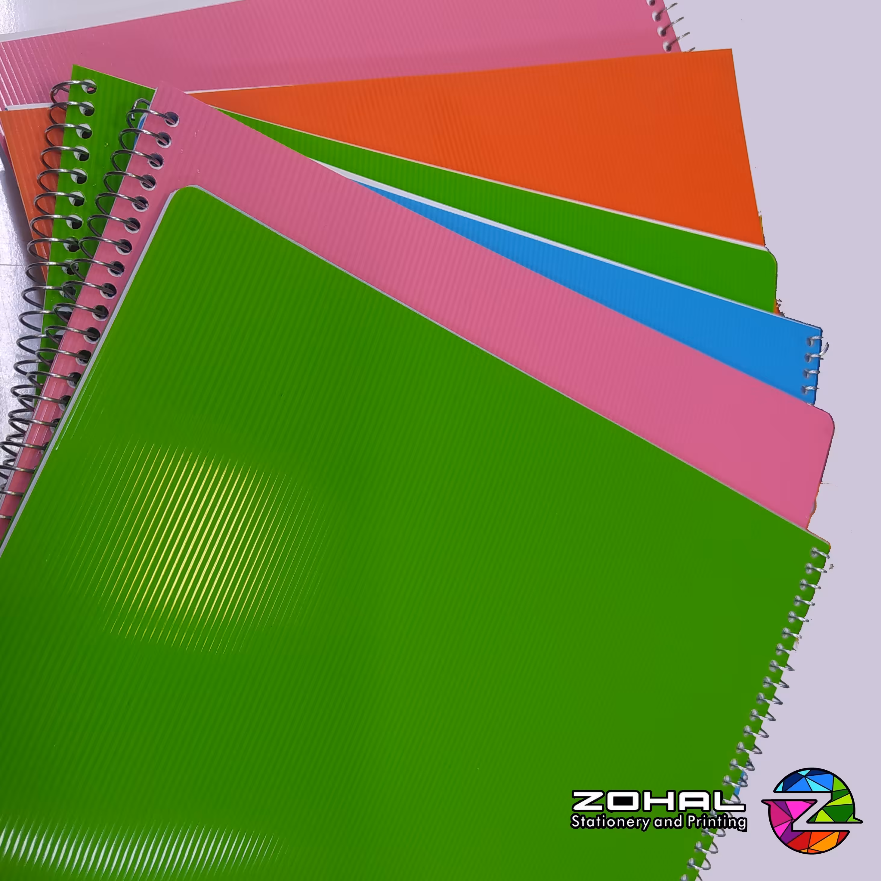 دفتر  100  برگ سیمی، جلد طلقی 