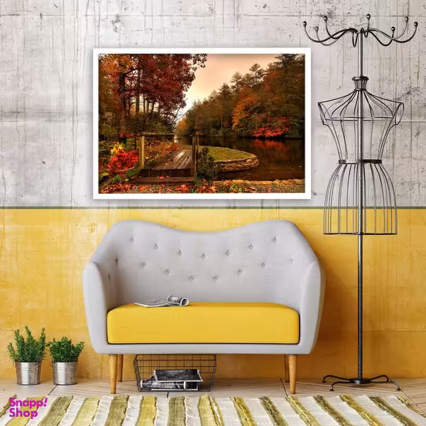 تابلو بکلیت طرح طبیعت دریاچه مدل W2505