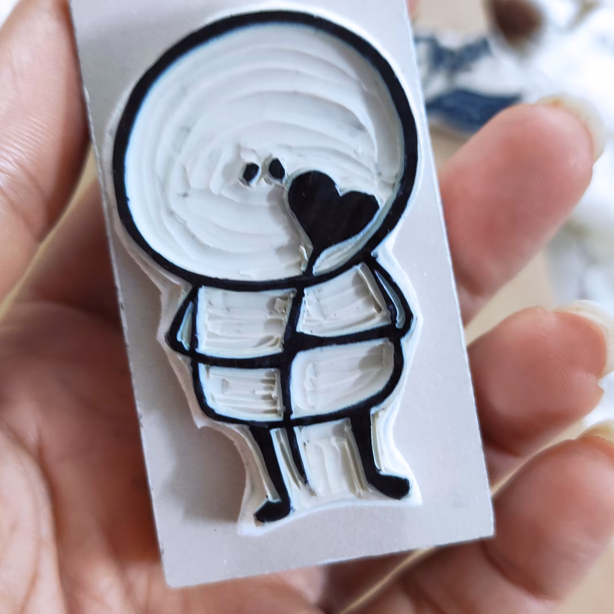 مهر دستساز لینو  عاشقانه(قیمت  هر عدد)