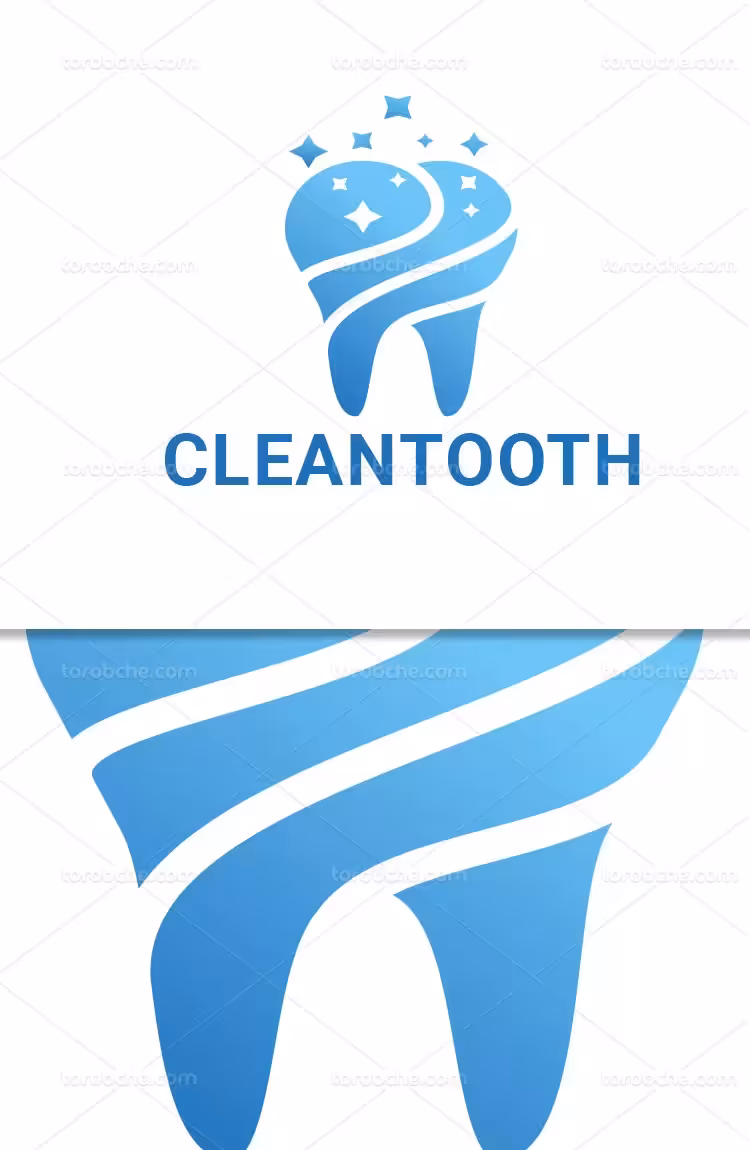 وکتور لوگو کلینیک دندان پزشکی | گرافیک با طعم تربچه