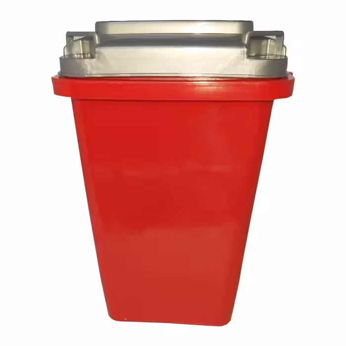 سطل فانتزی مدل سطل بازیافت رنگ قرمز