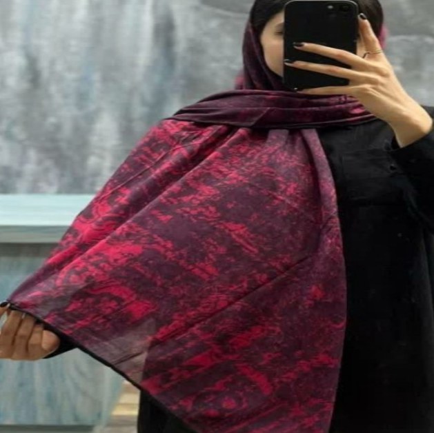 روسری سوپرنخ قواره 140 دور دست دوز(برند معتبر ایرانی)
