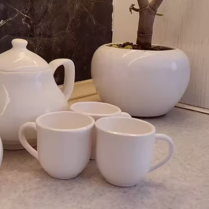 فنجان  چینی قهوه خوری به صورت تکی و دستی 