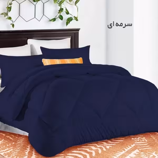 سرویس روتختی چیداری مدل تک رنگ دو نفره  رنگ سرمه ای