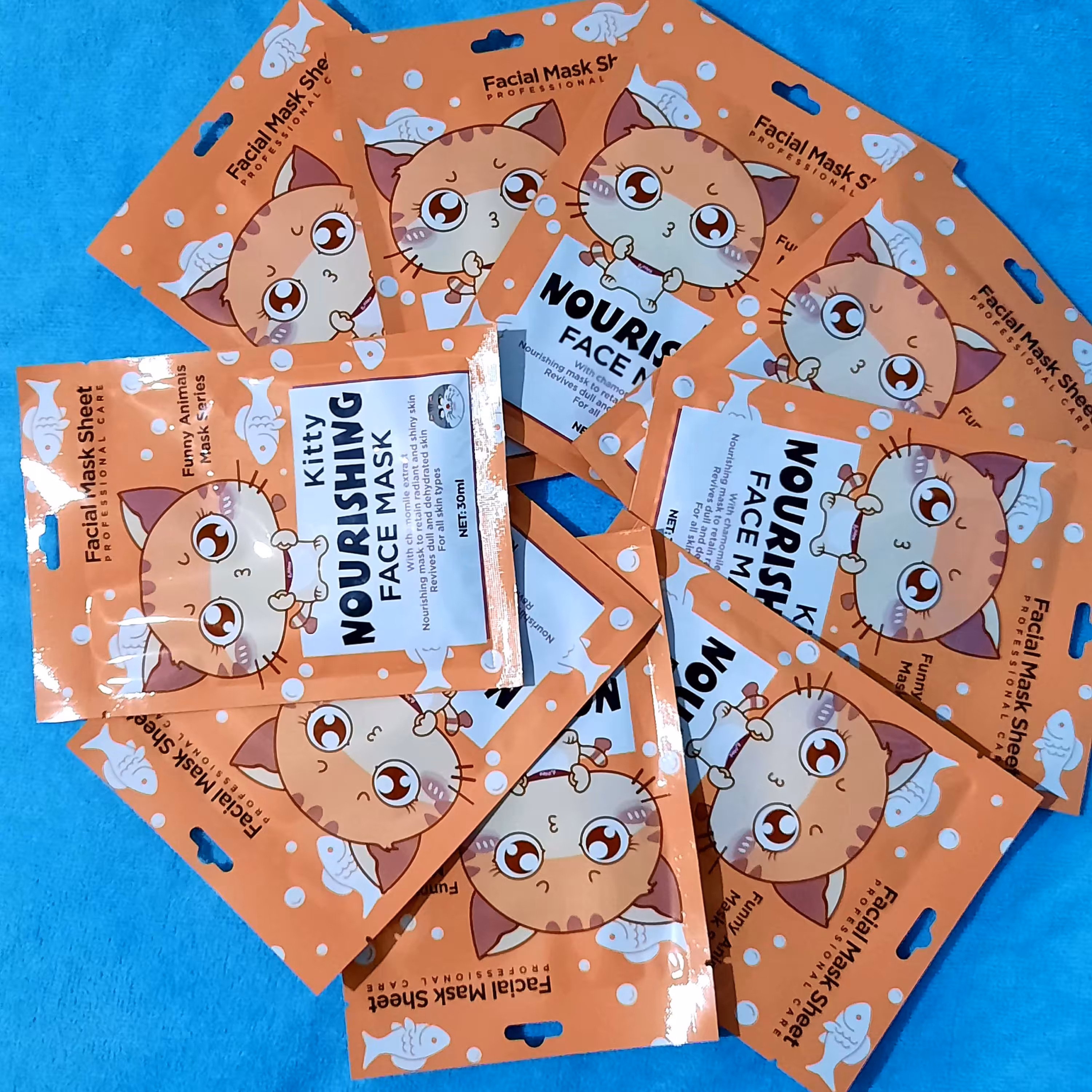 ماسک ورقه ای حیوانات طرح گربه برند وکالی