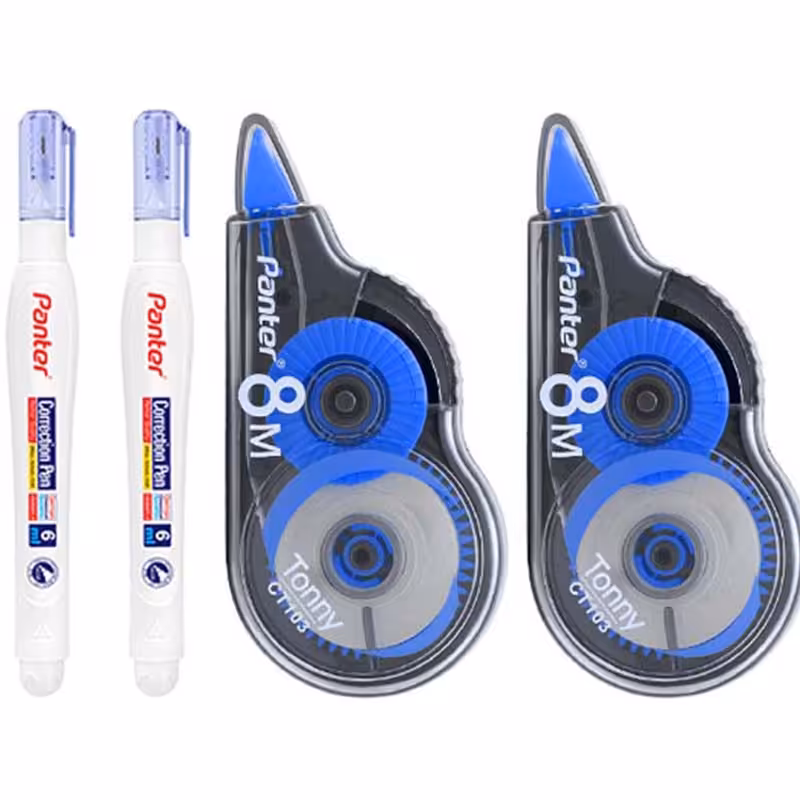 خرید غلط گیر نواری و لاک غلط گیر قلمی پنتر پک 4 عددی