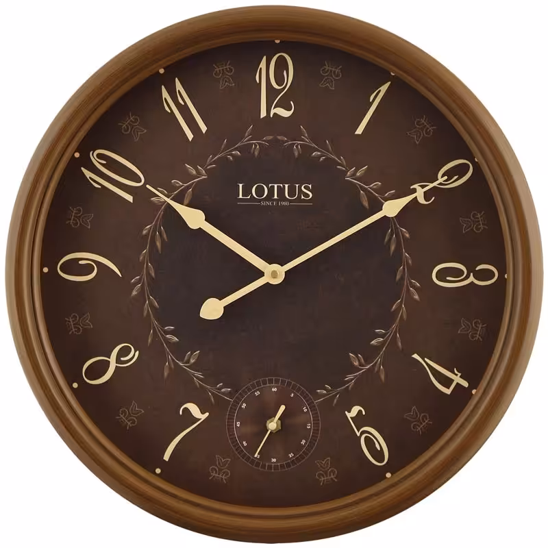ساعت دیواری چوبی ساعت دیواری  گرد ساعت دیواری کلاسیک ساعت دیواری طرح گرد ساعت دیواری دو موتوره ساعت دیواری لوکس 
