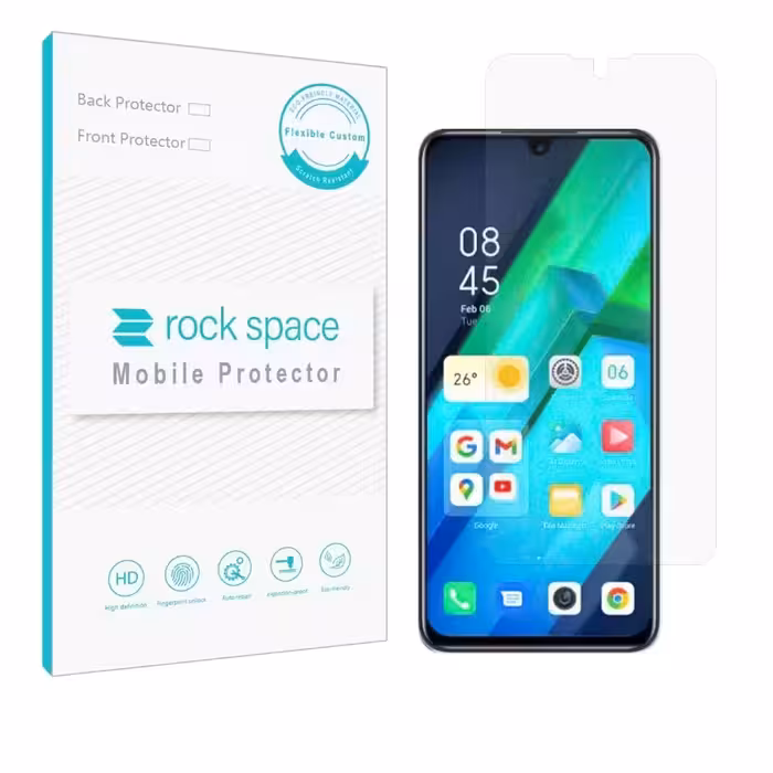 گلس مات نانو و ضد ضربه گوشی اینفینیکس Note 12 G96 برند راک اسپیس
