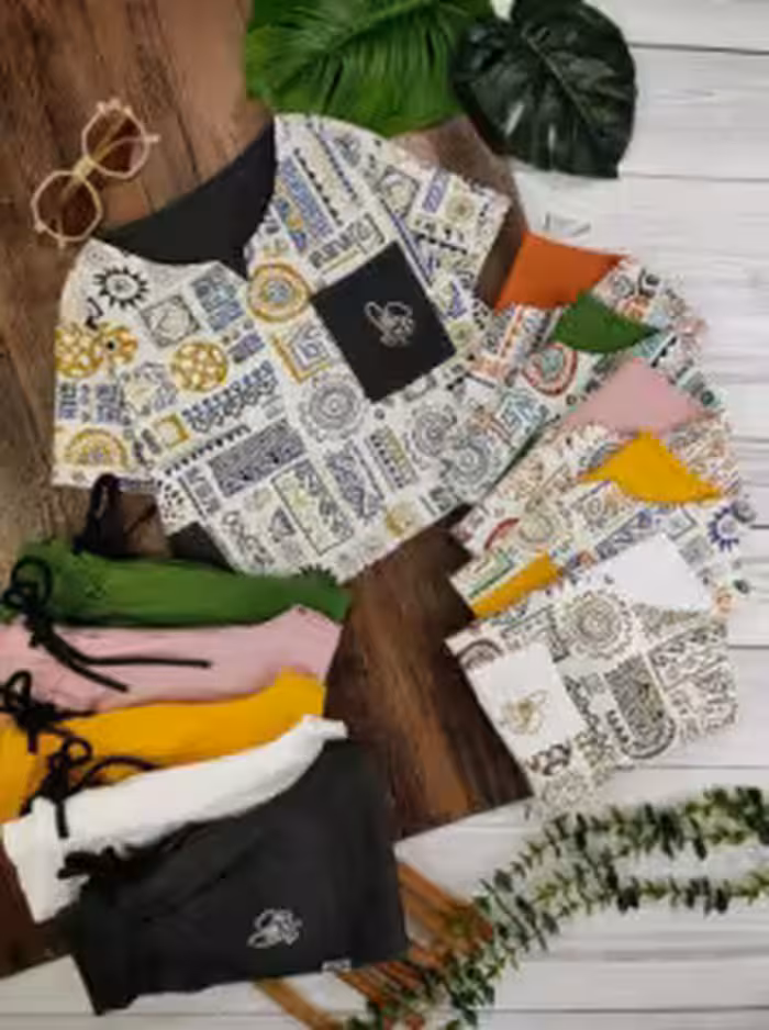 کراپ وشلوارک لنین گونای