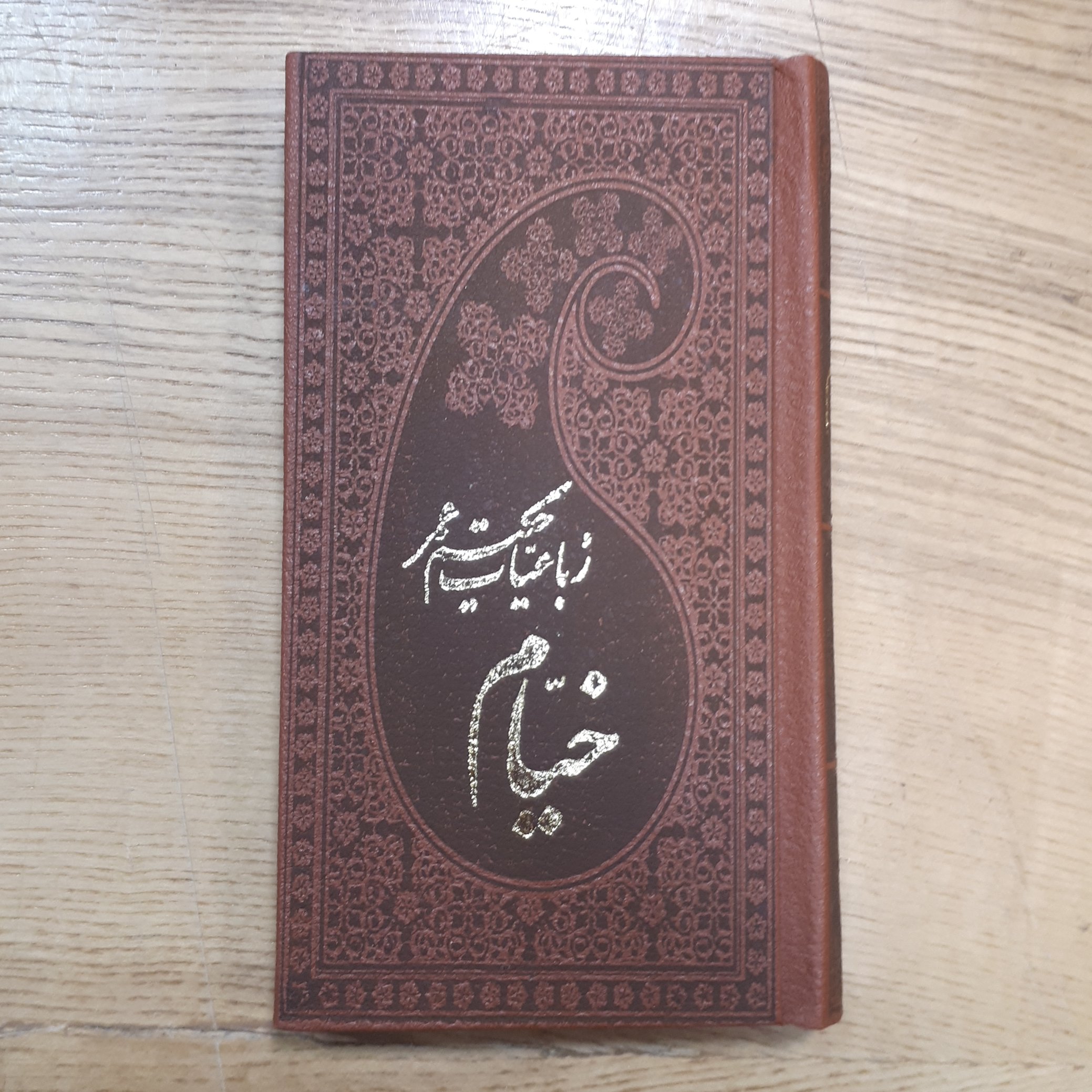 کتاب رباعیات خیام پالتویی چرم