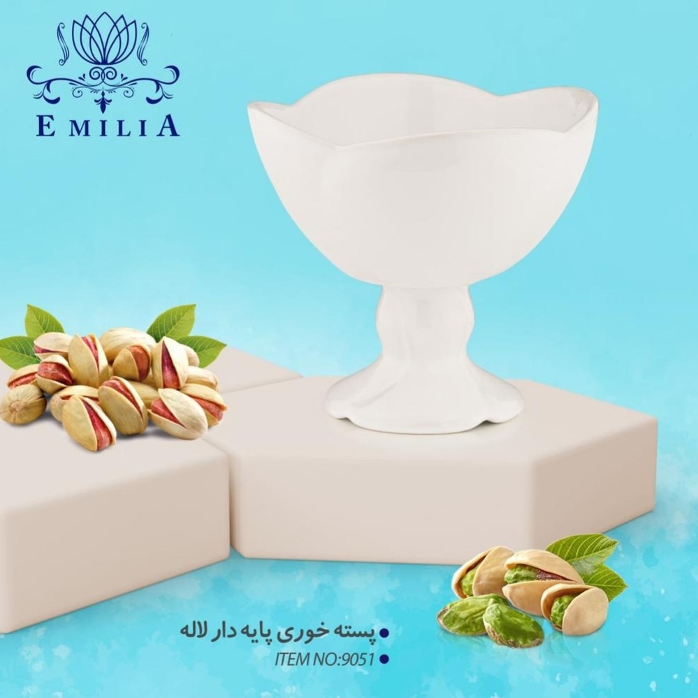 آجیل خوری پایه دار مدل لاله