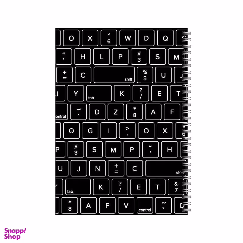 دفتر مشق 100 برگ بامبیلیپ طرح کیبورد کامپیوتر کد 8331486