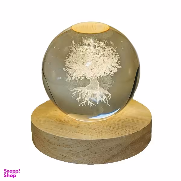 چراغ خواب طرح گوی کریستال مدل درخت