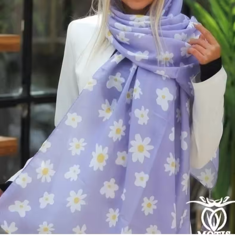 شال نخی   رنگ سال طرحدار