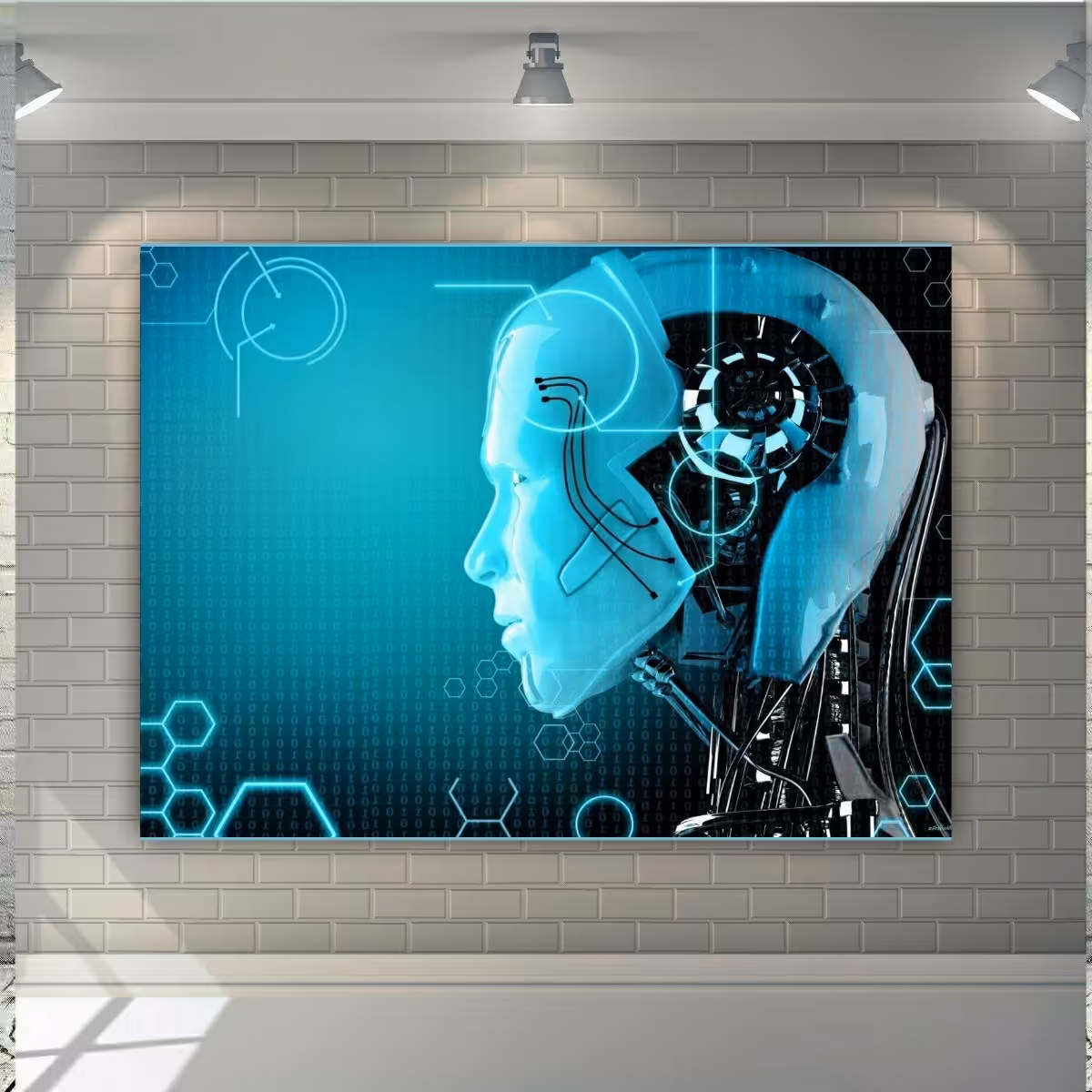 پوستر پارچه ای طرح تکنولوژی مدل هوش مصنوعی کد88