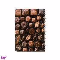 دفترچه یادداشت بامبیلیپ مدل پترن شکلات های دست ساز کد 7895505
