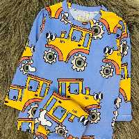  بلوزوشلوارراحتی ماشین پسرانه پنبه لاکراطرح ماشین  little bearدرpikmode