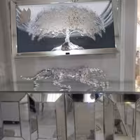 تابلو آینه کاری با قاب آینه ای تراش خورده 