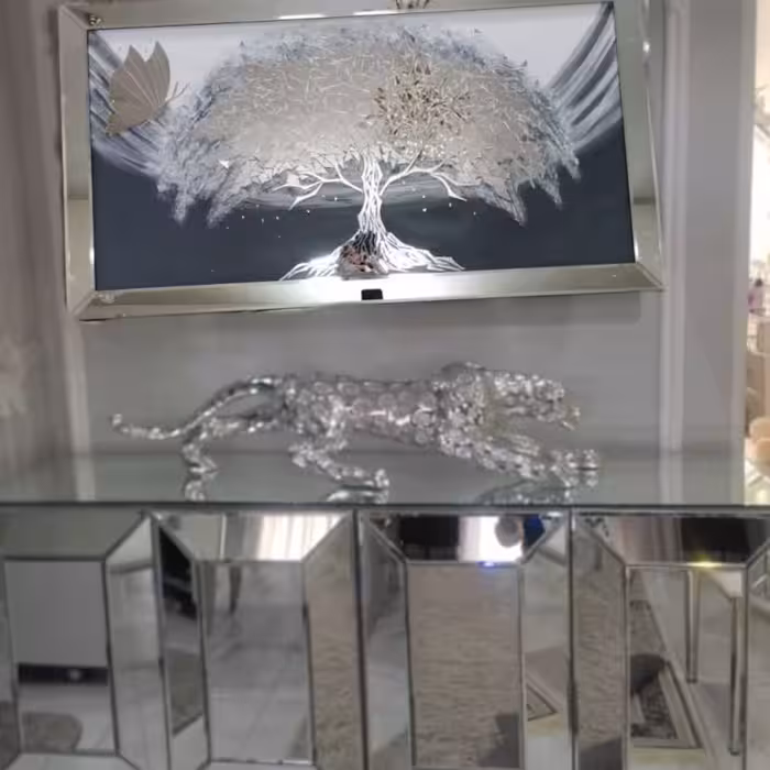 تابلو آینه کاری با قاب آینه ای تراش خورده 