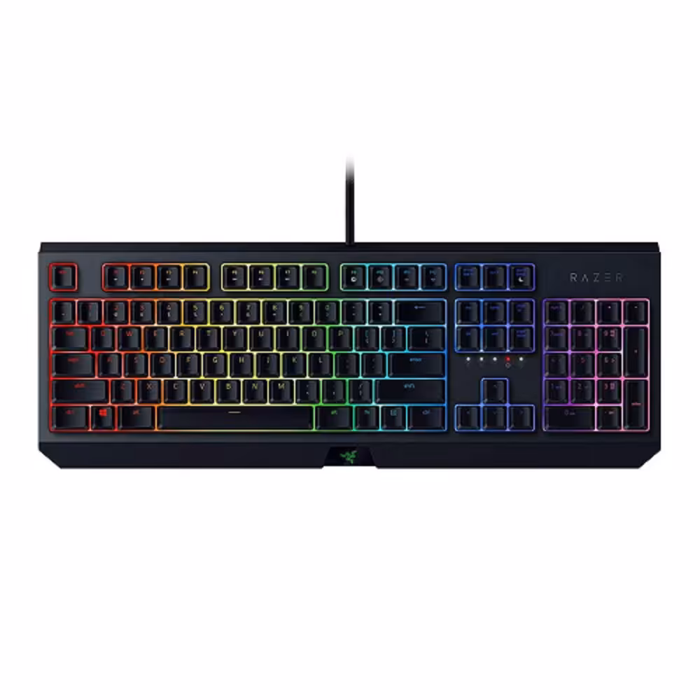 کیبورد گیمینگ ریزر مدل Blackwidow 2019 Green Switch