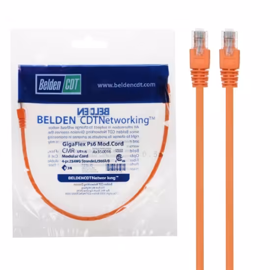کابل شبکه 0.5 متری بلدن مدل CAT6