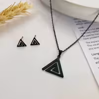 نیم ست استیل طرح مثلث