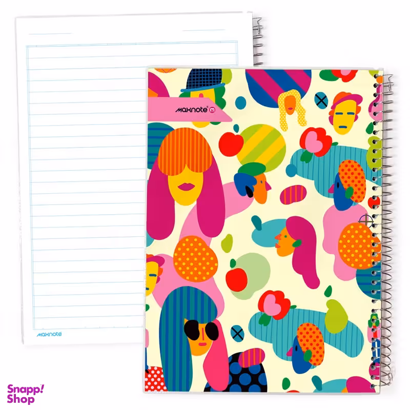 دفتر 60 برگ سیمی مکث نوت طرح دخترها کد 9612