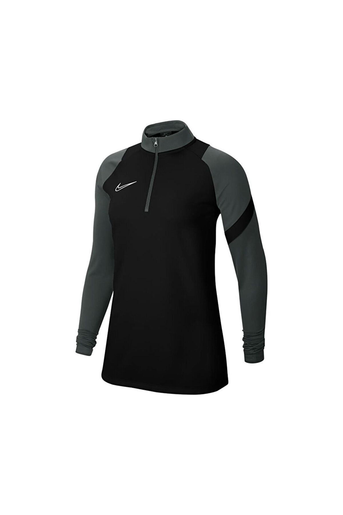 تی شرت مشکی زنانه آستین بلند فوتبال DRI FIT 011 Nike