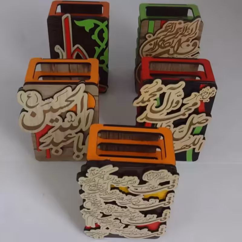 244425-جاقلمی چوبی در 5 طرح متفاوت