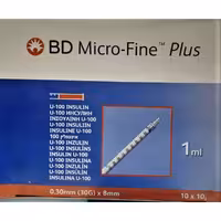 سرنگ انسولین 1 میل بی دی BD 30G-8mm