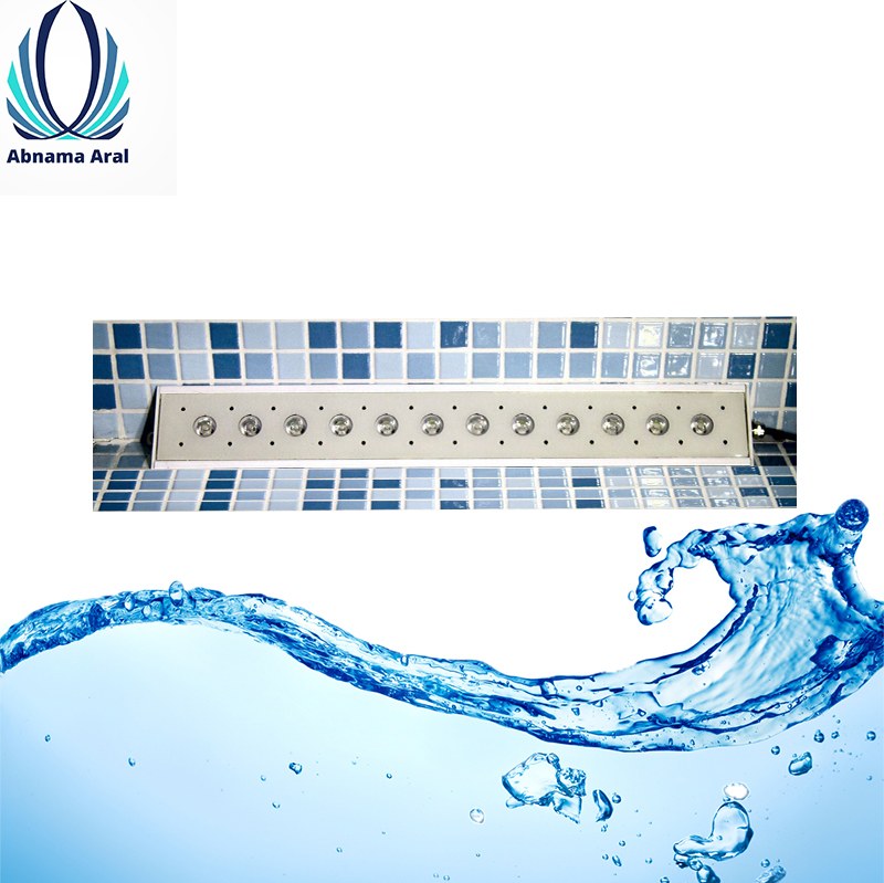 چراغ روکار استخری کنج مولتی کالر 36 وات 100CM مدل 36RK برند EMAX ضد اب