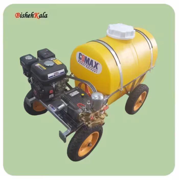 سمپاش فرغونی با مخزن 200 لیتری مجهز به موتور پمپ COMAX کومکس