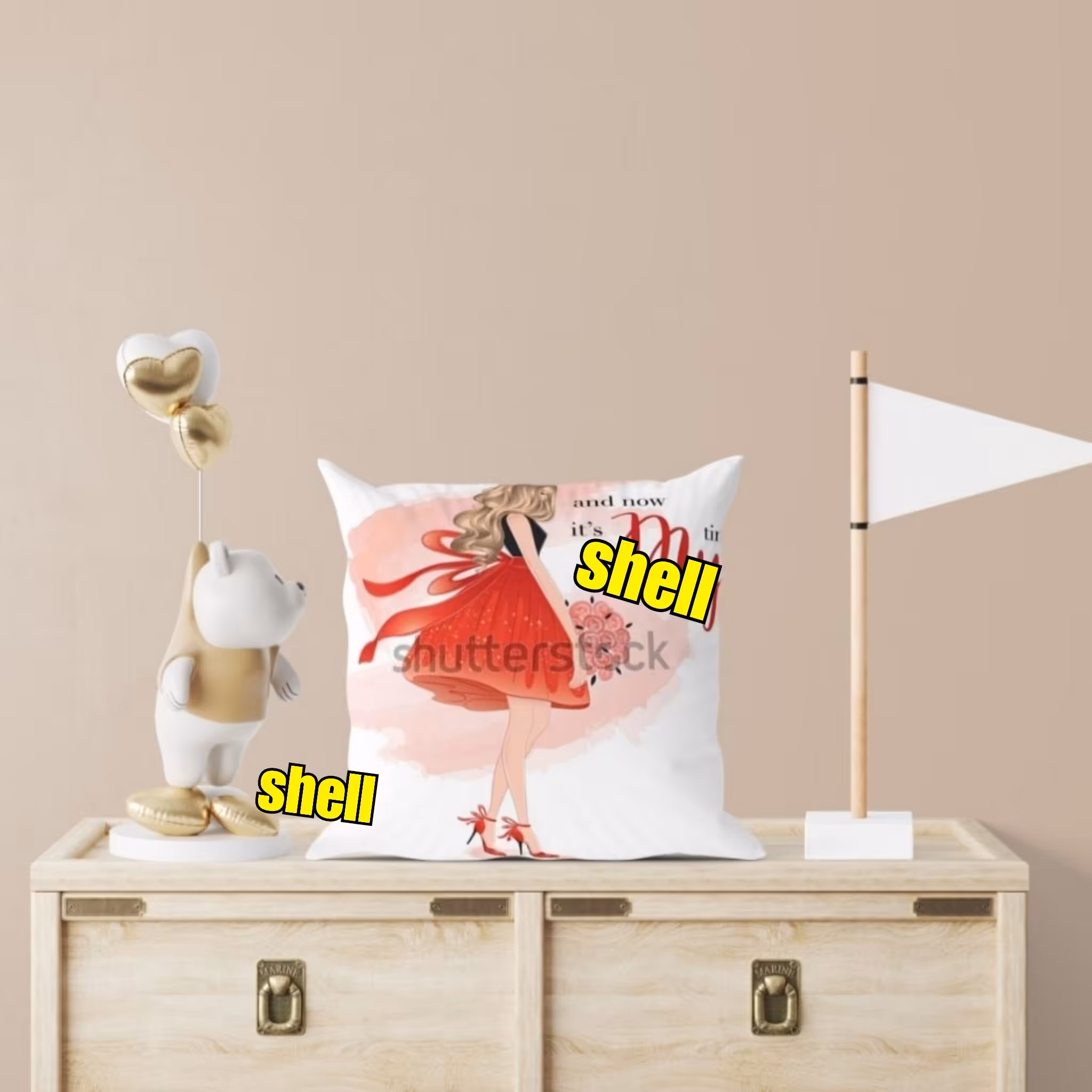 کوسن مخمل شیک بزرگسال 