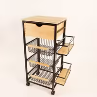 سبد سیب زمینی پیاز bvk 3 طبقه با کشو )ارسال رایگان(