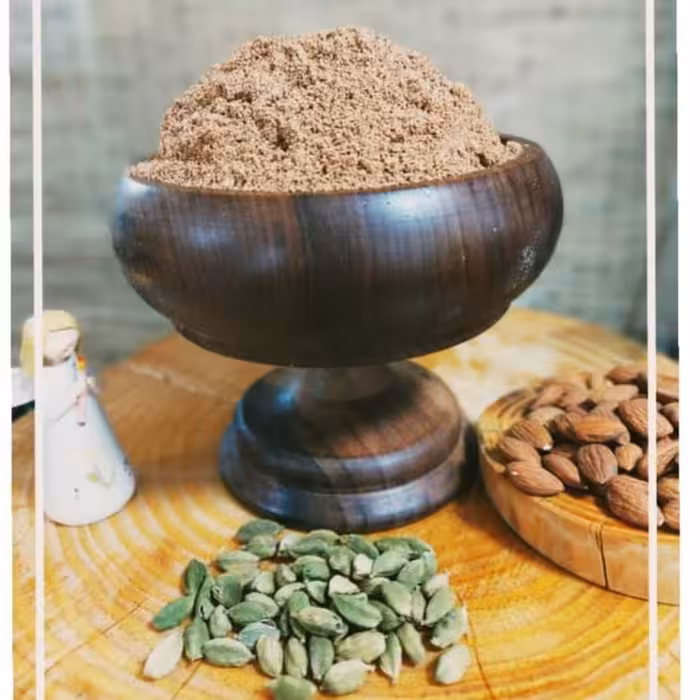 قاووت بادام انرژی زا و مقوی قوتو بادام قاووت کرمان(نیم کیلوئی)