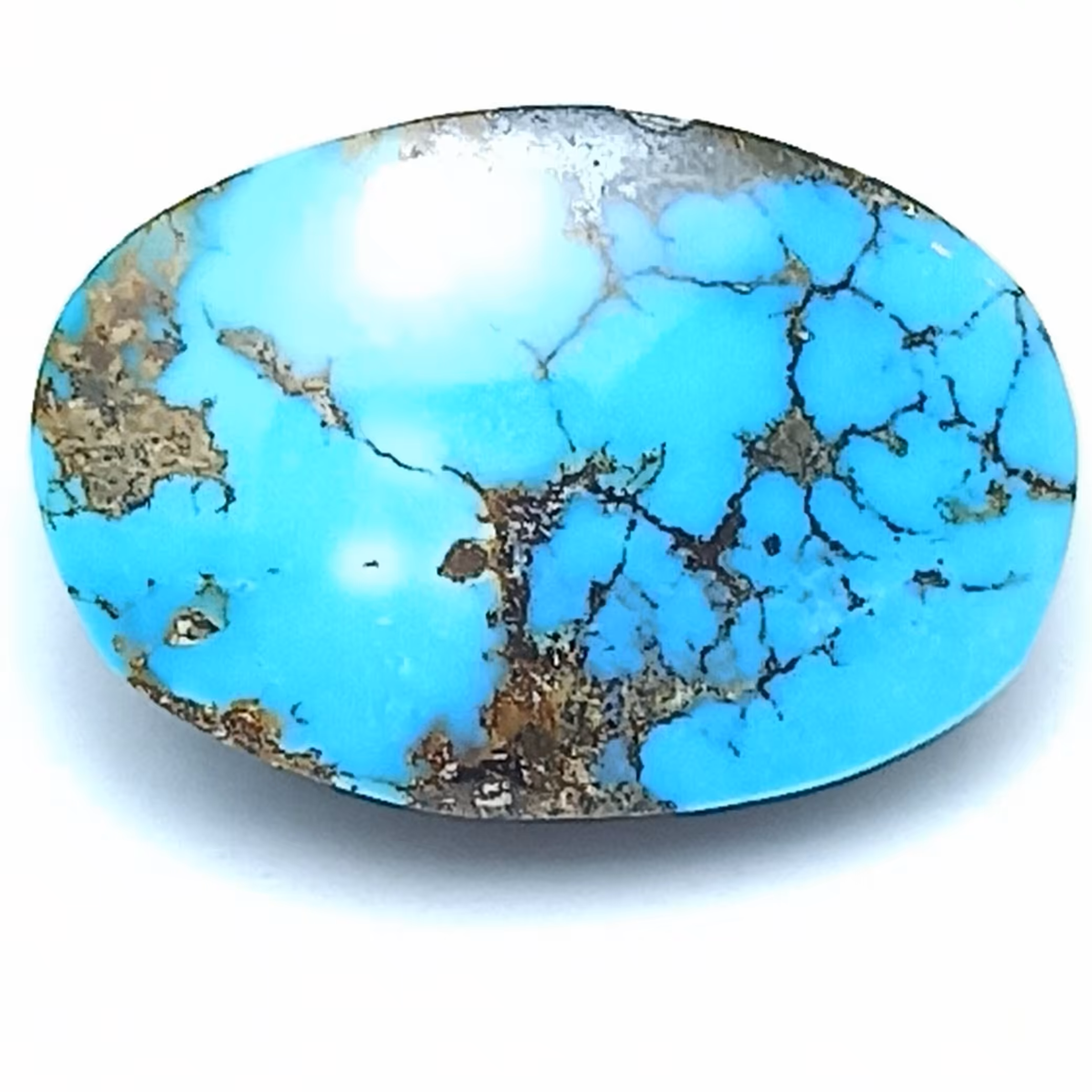 نگین فیروزه نیشابوری شجری آبی 22