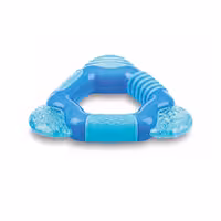 دندانگیر مثلثی 3  ماه نابی NUBY مدل Icy Bite آبی