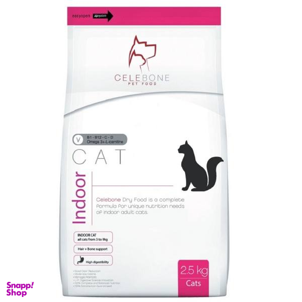 غذای خشک گربه سلبن (Celebone) مدل Indoor Cat وزن 25 کیلوگرم