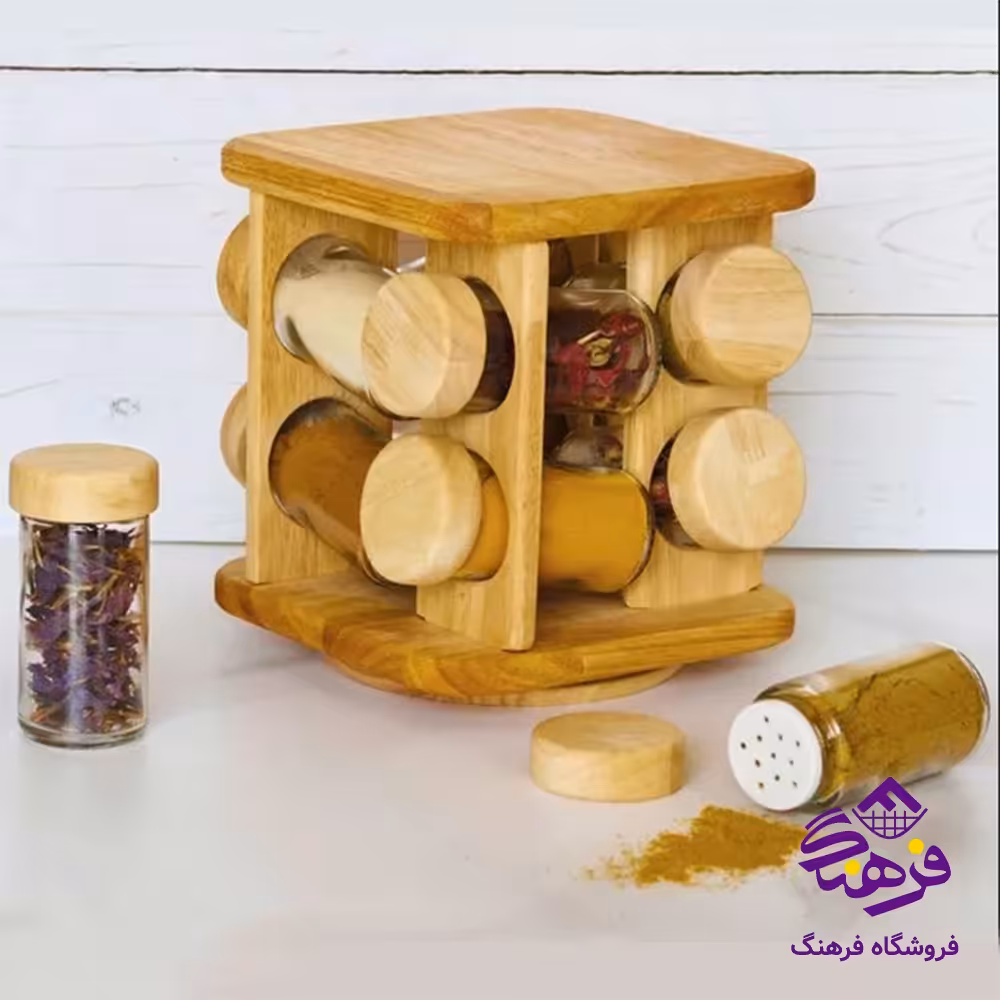 جاادويه فلورا گردان چوبي مربع 8عددي GM 1008