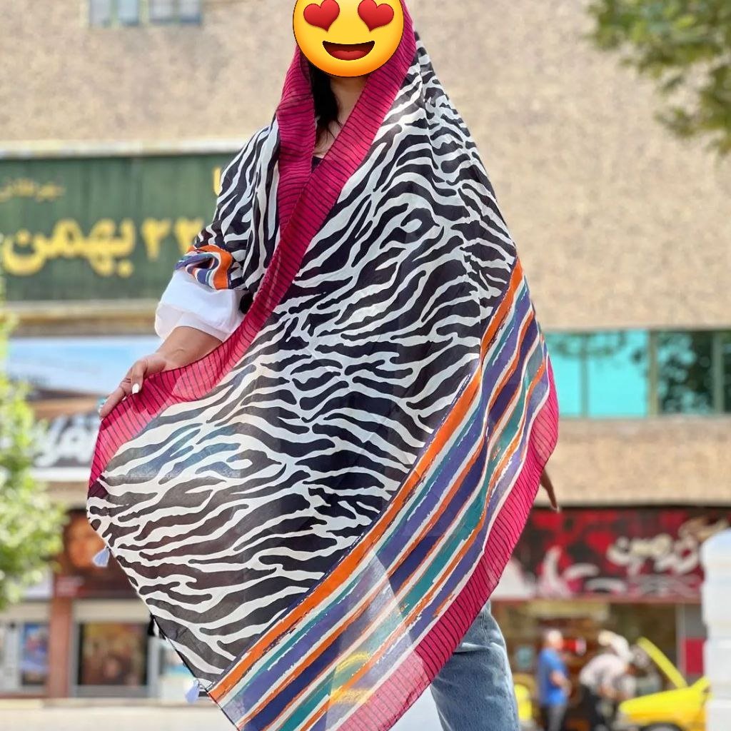 شال ترند نخی منگوله دار