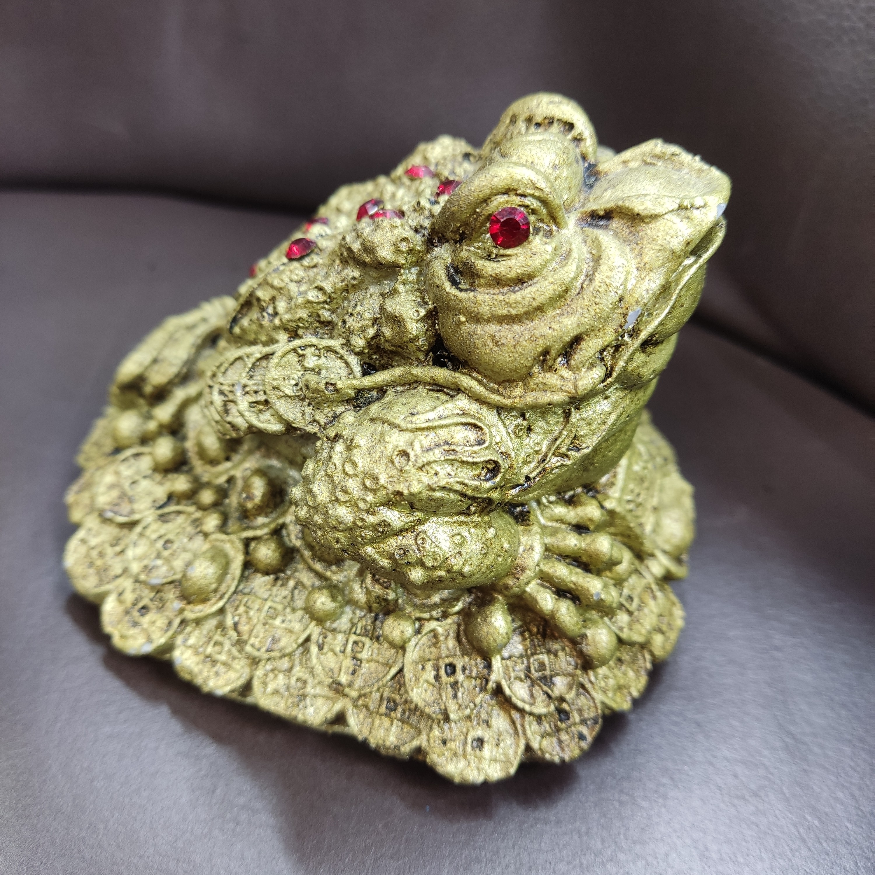 وزغ سه پا فنگ شویی تندیس