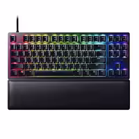 کیبورد گیمینگ ریزر مدل HUNTSMAN V2 TENKEYLESS (سوئیچ بنفش)