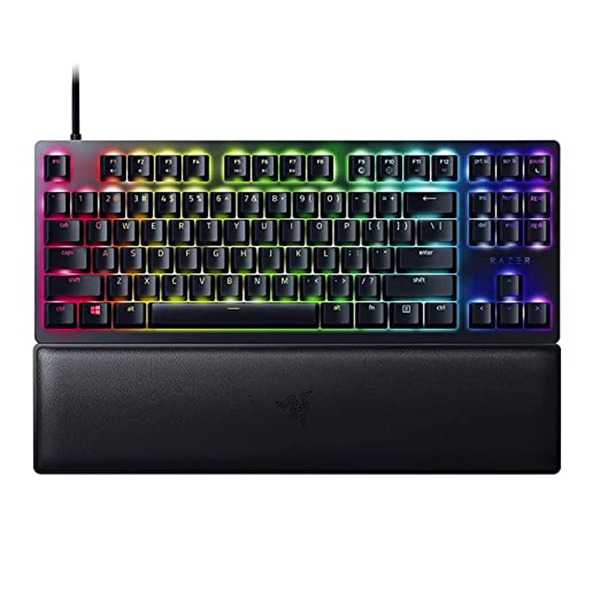 کیبورد گیمینگ ریزر مدل HUNTSMAN V2 TENKEYLESS (سوئیچ بنفش)