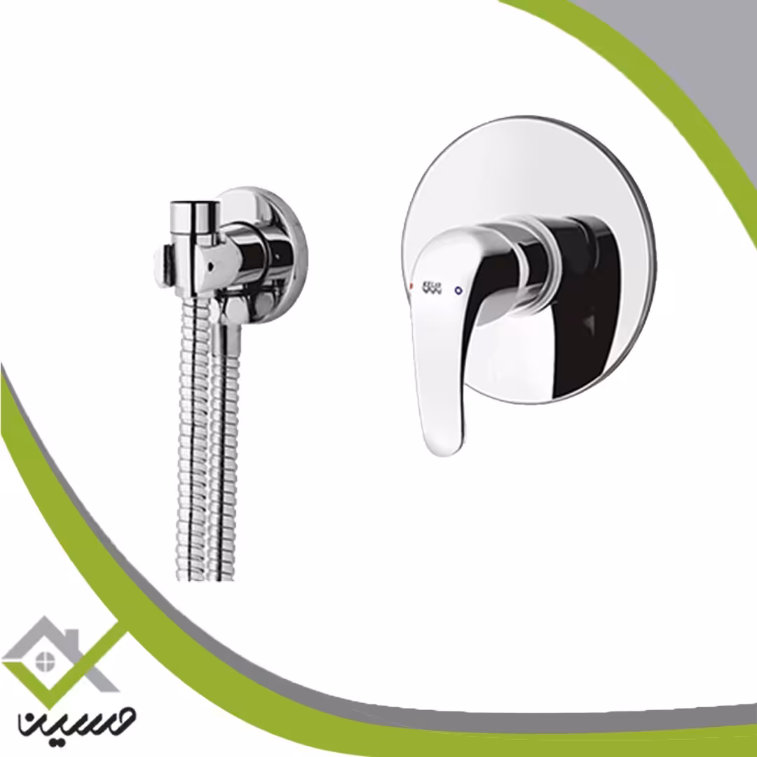 ملزومات توالت توکار کلاسیک کلار مدل فلور کروم(هزینه ارسال پس کرایه است)