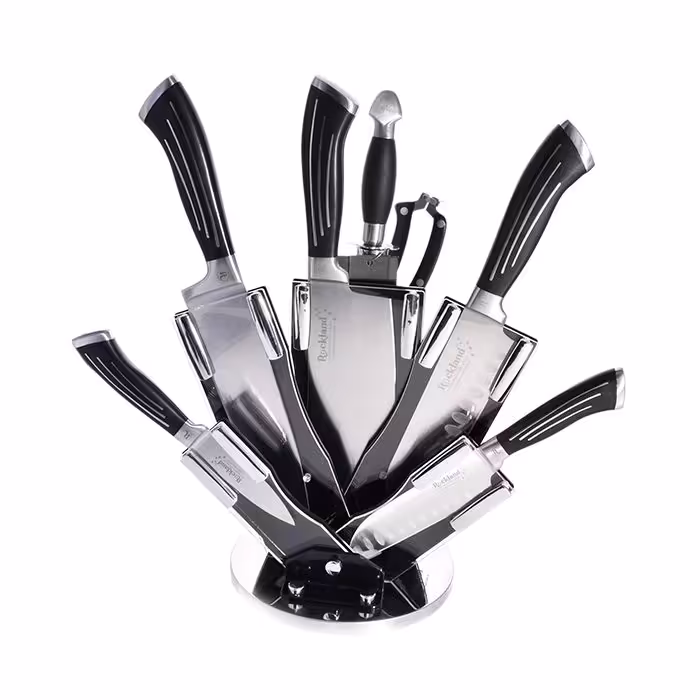 سرویس چاقوی آشپرخانه 8 پارچه راکلند مدل 2106 مشکی