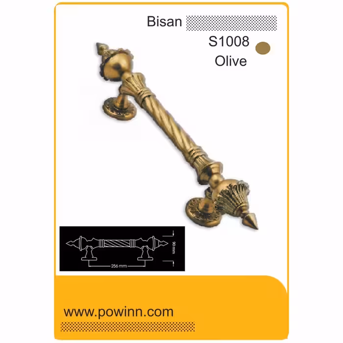 دستگیره ثابت بیسان کد اس 1008 زیتونی - پاوین