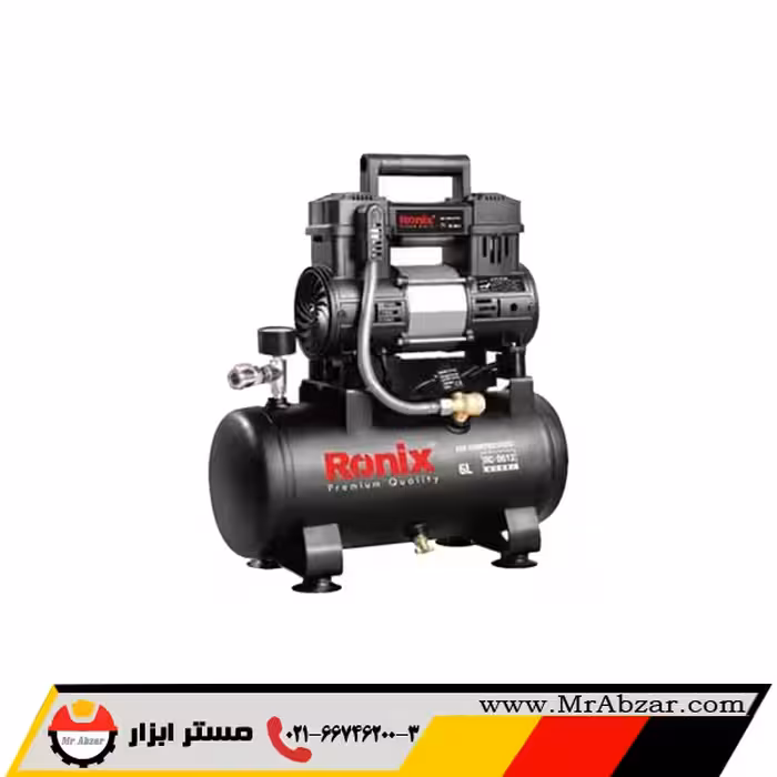 کمپرسور باد 6 لیتری سایلنت رونیکس RC-0612