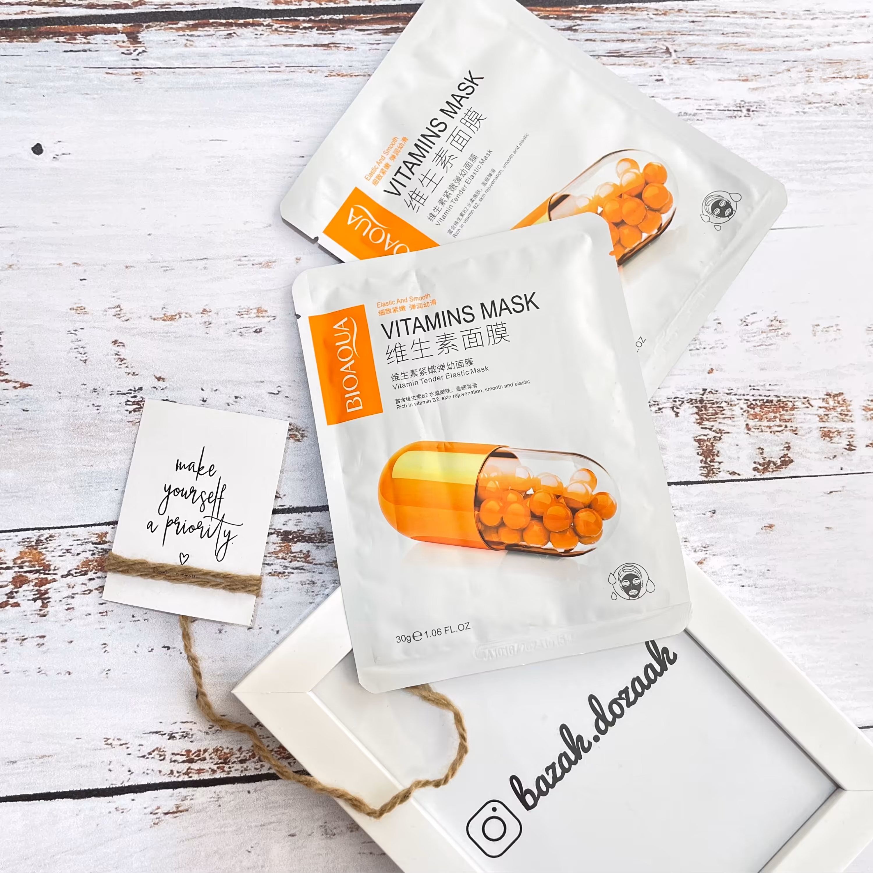 ماسک ورقه ای ویتامینه صورت