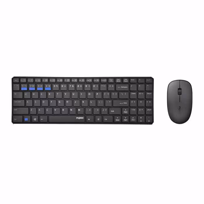 کیبورد و موس بی سیم رپوKeyboard and Mouse Rapoo 9300M